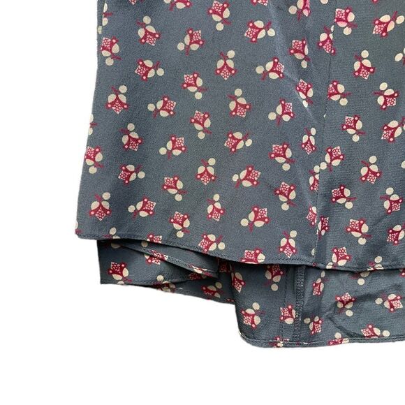 SUNDANCE A-Line Floral Dress 100% Silk Size 14 - Picture 5 of 8